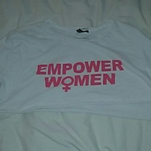 Cropped "cut" tshirt